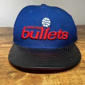 Washington Bullets Wool Basketball  Cap Hat New Era 9Fifty Hardwood Classics